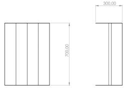 CORGARDEN 1018 Strato Zahradní ohniště 50 x 70 x 30 cm, corten