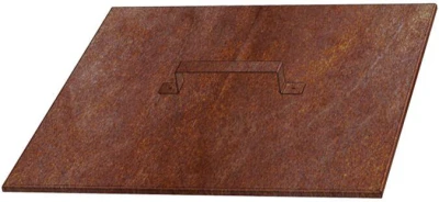 CORGARDEN Víko na zahradní ohniště corten 50 x 50 x 1 cm