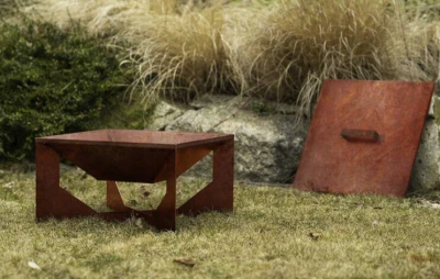 CORGARDEN Víko na zahradní ohniště corten 50 x 50 x 1 cm