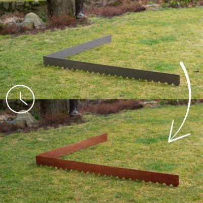 Corgarden Modo corten 92 x 14 cm zahradní obrubník