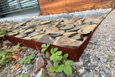 Corgarden Modo corten 92 x 14 cm zahradní obrubník