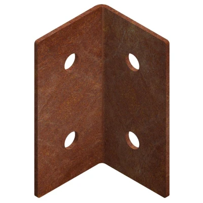 CORGARDEN Modo cortenová rohová 3 x 3 x 6 cm spojka na zahradní obrubník