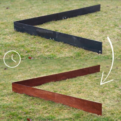 CORGARDEN Urbis 100 x 13 cm corten zahradní obrubník