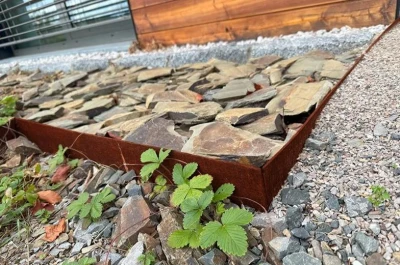 CORGARDEN Urbis corten 190 x 13 cm zahradní obrubník