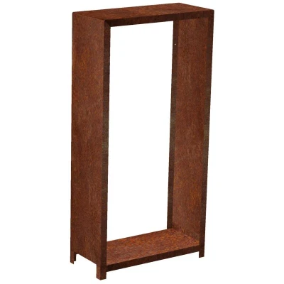 CORGARDEN Stora corten 180 x 90 x 40 cm zahradní dřevník