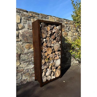 CORGARDEN Stora corten 180 x 90 x 40 cm zahradní dřevník
