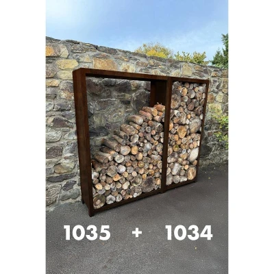 CORGARDEN Stora corten 180 x 90 x 40 cm zahradní dřevník