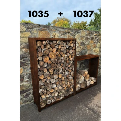 CORGARDEN Stora corten 180 x 120 x 40 cm zahradní dřevník