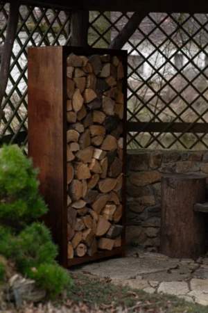 CORGARDEN Stora corten 180 x 120 x 40 cm zahradní dřevník