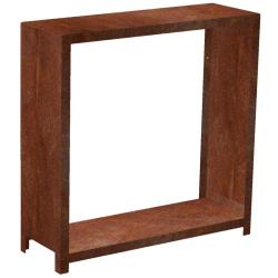 CORGARDEN 1036 Stora Zahradní dřevník 120 x 120 x 40 cm, corten CORGARDEN 1036 Stora Zahradní dřevník 120 x 120 x 40 cm, corten