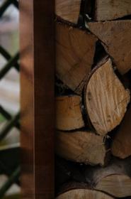 CORGARDEN 1036 Stora Zahradní dřevník 120 x 120 x 40 cm, corten