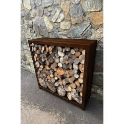 CORGARDEN 1036 Stora Zahradní dřevník 120 x 120 x 40 cm, corten