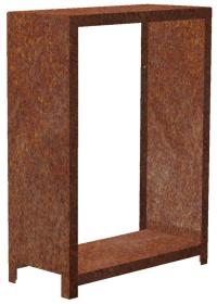 CORGARDEN 1037 Stora Zahradní dřevník 120 x 80 x 40 cm, corten CORGARDEN 1037 Stora Zahradní dřevník 120 x 80 x 40 cm, corten