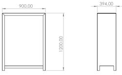 CORGARDEN 1037 Stora Zahradní dřevník 120 x 80 x 40 cm, corten
