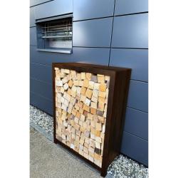 CORGARDEN 1037 Stora Zahradní dřevník 120 x 80 x 40 cm, corten