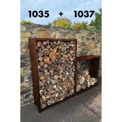 CORGARDEN 1037 Stora Zahradní dřevník 120 x 80 x 40 cm, corten