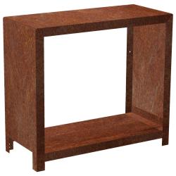 CORGARDEN 1038 Stora Zahradní dřevník 80 x 80 x 40 cm, corten CORGARDEN 1038 Stora Zahradní dřevník 80 x 80 x 40 cm, corten