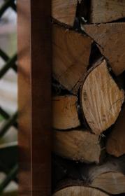 CORGARDEN 1038 Stora Zahradní dřevník 80 x 80 x 40 cm, corten