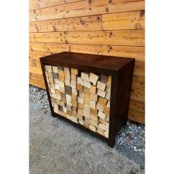 CORGARDEN 1038 Stora Zahradní dřevník 80 x 80 x 40 cm, corten