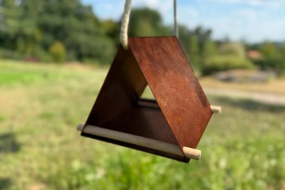 CORGARDEN Vela cortenové 25 x 25 x 20 cm ptačí krmítko