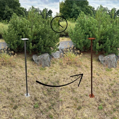 CORGARDEN Stojan na ptačí krmítka corten 120 cm