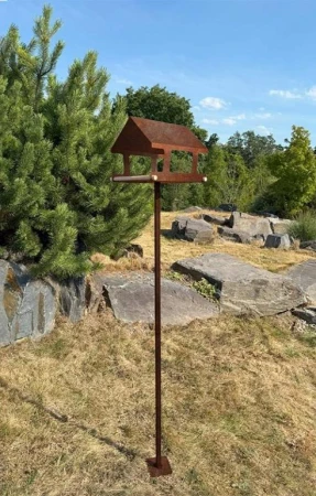CORGARDEN Stojan na ptačí krmítka corten 120 cm