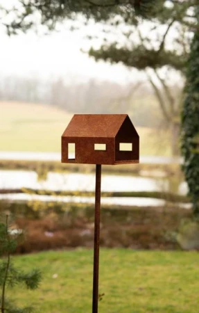 CORGARDEN Stojan na ptačí krmítka corten 120 cm