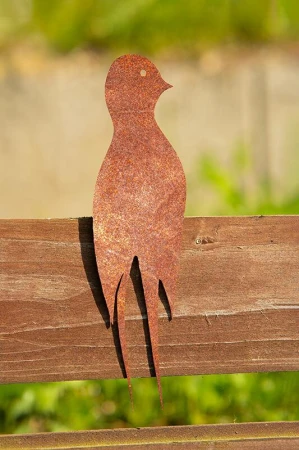 CORGARDEN Vlaštovka 2 cortenová zahradní dekorace, 20 x 5 cm