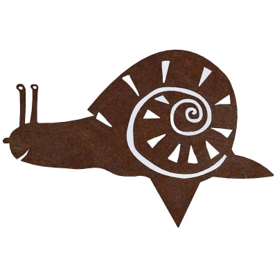 CORGARDEN Zahradní dekorace šnek 28 x 19 cm, corten