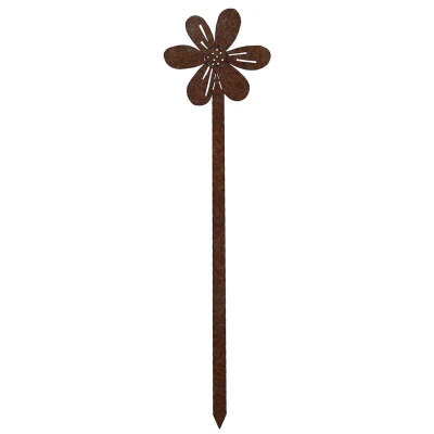 CORGARDEN Květina 1 corten 65 x 16 cm zahradní dekorace