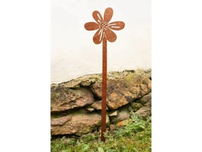 CORGARDEN Květina 1 corten 65 x 16 cm zahradní dekorace