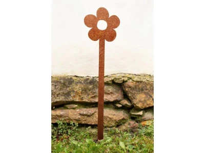 CORGARDEN Květina 2 cortenová 68 x 16 cm zahradní dekorace