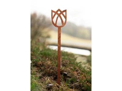 CORGARDEN Zahradní dekorace tulipán 62 x 10 cm, corten