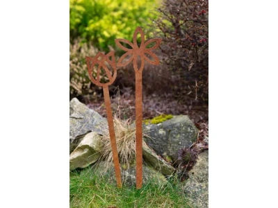 CORGARDEN Zahradní dekorace tulipán 62 x 10 cm, corten