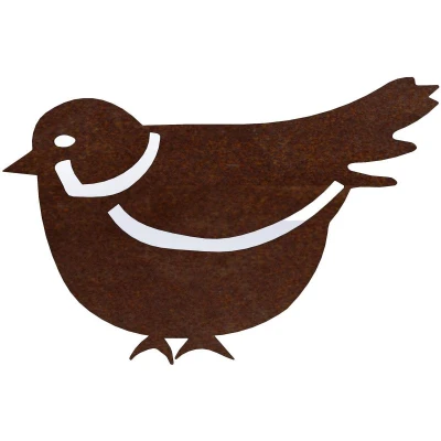 CORGARDEN Vrabec 1 corten 15 x 10 cm zahradní dekorace