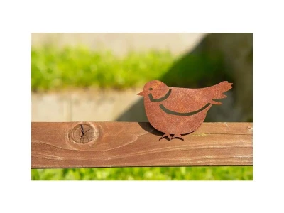 CORGARDEN Vrabec 1 corten 15 x 10 cm zahradní dekorace