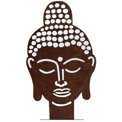 CORGARDEN Buddha corten 50 x 30 cm zahradní dekorace
