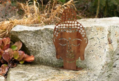 CORGARDEN Buddha corten 50 x 30 cm zahradní dekorace