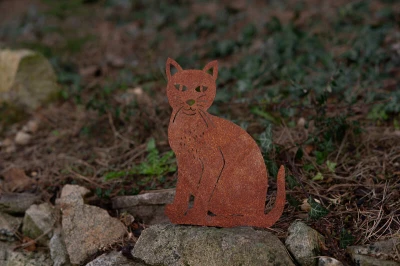 Corgarden zahradní dekorace kočka cortenová 37 x 21 cm