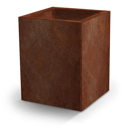 CORGARDEN Tall corten 40 x 40 x 50 cm vysoký zahradní květináč
