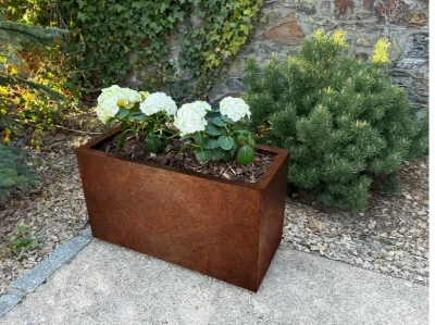 CORGARDEN Tall corten 40 x 90 x 50 cm vysoký zahradní květináč
