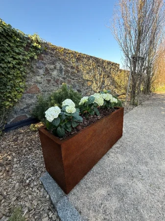 CORGARDEN Tall COR-TEN 40 x 120 x 50 cm vysoký zahradní květináč