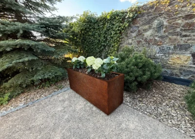 CORGARDEN Tall COR-TEN 40 x 120 x 50 cm vysoký zahradní květináč