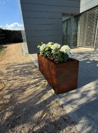 CORGARDEN Tall COR-TEN 40 x 120 x 50 cm vysoký zahradní květináč