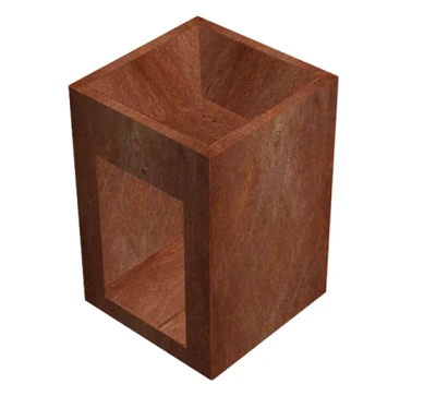 CORGARDEN Pyresto corten 60 x 60 x 90 cm vysoké zahradní ohniště