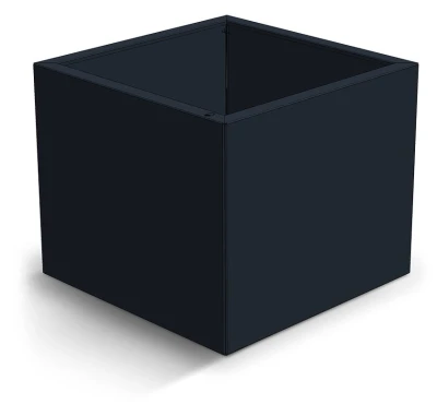 CORGARDEN Cube antracitový nerezový 60 x 60 x 50 cm zahradní květináč