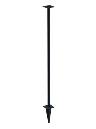 CORGARDEN nerezový antracitový 120 cm stojan na ptačí krmítka