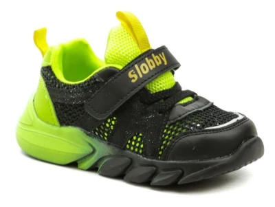 Cortina.be Slobby 171-0041-T1 černo zelené dětské tenisky Cortina.be Slobby 171-0041-T1 černo zelené dětské tenisky