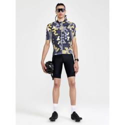 Craft ADV Endur Graphic 1910521 pánský cyklodres - tmavě šedá se žlutou (007541)