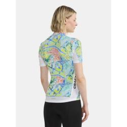 Craft ADV Endur Graphic W 1914542 dámský cyklodres - bílá (900007)